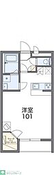 ミミコパン ワンルームの間取図画像