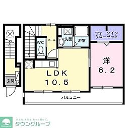 ラルミエールメゾン 1LDKの間取図画像