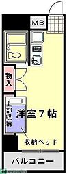 シェトワ桶川 ワンルームの間取図画像