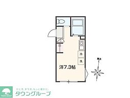 MELLAS日進Terrace ワンルームの間取図画像