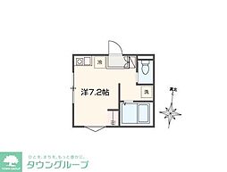 MELLAS日進Terrace ワンルームの間取図画像