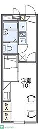 レオパレスヨシオカ 1Kの間取図画像