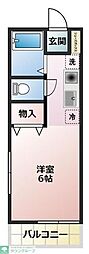 MKハイツ 1Kの間取図画像