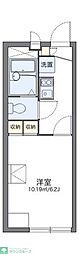 レオパレスアンティーム 1Kの間取図画像