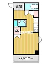 江崎ガーデンビル 406 ｜ 福岡県久留米市原古賀町23-18（賃貸マンション1R・4階・26.44㎡） その2