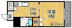 エスパシオ南町 207 ｜ 福岡県久留米市国分町1845-3（賃貸アパート1DK・2階・27.10㎡） その2