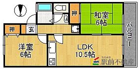 フラット高良台 202 ｜ 福岡県久留米市藤光町1265-7（賃貸アパート2LDK・2階・50.00㎡） その2