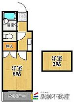 福岡県久留米市津福本町1710-77（賃貸アパート1K・1階・21.06㎡） その2