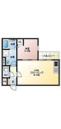 ベルモ 1LDKの間取図画像