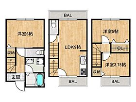 西九条川原城町貸家Ｃ 1 ｜ 京都府京都市南区西九条川原城町（賃貸一戸建3LDK・1階・60.57㎡） その2