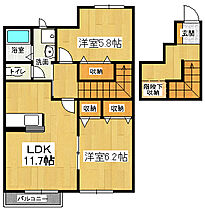 ラフィナートエスパシオＢ 202 ｜ 徳島県鳴門市大麻町大谷字中通15-1（賃貸アパート2LDK・2階・65.64㎡） その2