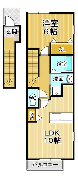 ソレイユ北島2Ｃ 201｜徳島県板野郡北島町中村字江口(賃貸アパート1LDK・2階・41.98㎡)の写真 その2