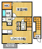 ネムスＡ 201 ｜ 徳島県徳島市川内町北原15番地1（賃貸アパート1LDK・2階・46.28㎡） その2