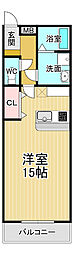 ドミール・イレブン ワンルームの間取図画像