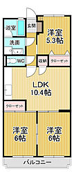 ハーブメゾン賀好 3LDKの間取図画像