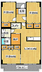 グランヴィアタニヤ 3LDKの間取図画像