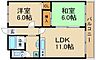 間取り：2LDK