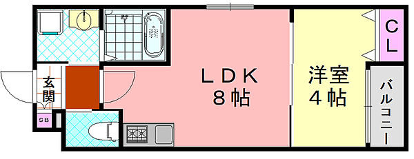 H-maison加美正覚寺 102｜大阪府大阪市平野区加美正覚寺1丁目(賃貸アパート1LDK・1階・27.99㎡)の写真 その2