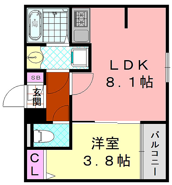 H-maison加美正覚寺 304｜大阪府大阪市平野区加美正覚寺1丁目(賃貸アパート1LDK・3階・27.57㎡)の写真 その2