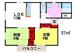 ホープ塔原 2階