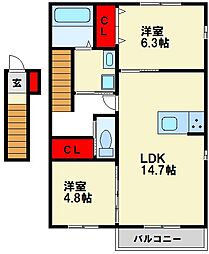 N.Aube（エヌ.オーブ） 2階/201