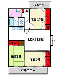 アンセスタ筑紫野 3階/301