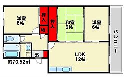 レークサイドパーク2 3LDKの間取図画像