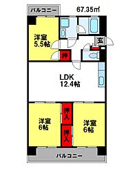 ヴィルヴェール筑紫 1階