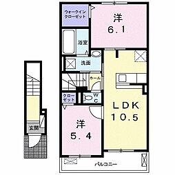 リバージュ天拝II 2階