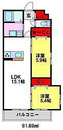 サウンドクレスト五条駅前 2階