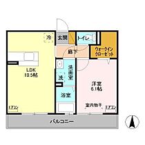 メゾンあき 209 ｜ 千葉県木更津市長須賀（賃貸アパート1LDK・2階・40.04㎡） その2