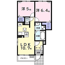ドリーマーII 2LDKの間取図画像