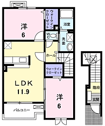 間取図画像 2LDK