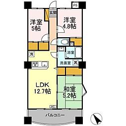 グリーンパークおゆみ野 3LDKの間取図画像