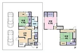 松戸市大橋戸建 3LDKの間取り