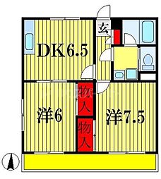 間取図画像 2DK