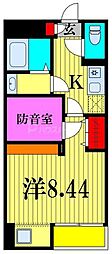 SKビル拾四番館 1Kの間取図画像