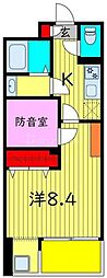 SKビル拾四番館 1Kの間取図画像