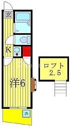シティビレッジ緑町 1Kの間取図画像