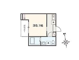 Fiorito六実 1Kの間取図画像
