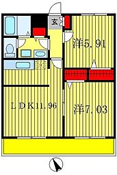 t.m.place1 2LDKの間取図画像