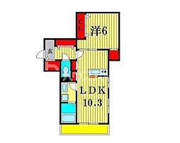 LaDolceVita 1LDKの間取図画像