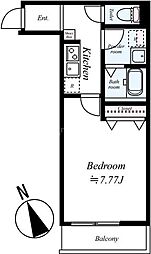 GRADUS北初富 1Kの間取図画像