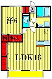 ルミエールモナリエ 1LDKの間取図画像