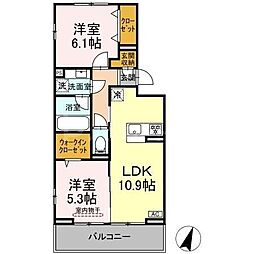 リシェスみのり台 A・B・C B棟 3階/-