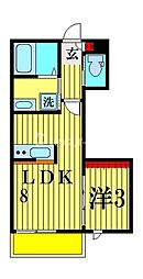 Grandeforet 1LDKの間取図画像