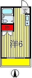 フォーラム八柱 ワンルームの間取図画像