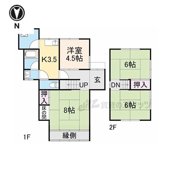 京都府京都市西京区桂池尻町(賃貸一戸建3LDK・1階・65.00㎡)の写真 その2