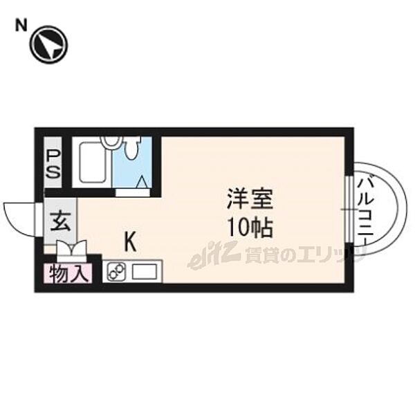 ラ・フォーレ西大路 304｜京都府京都市南区吉祥院中島町(賃貸マンション1K・3階・24.50㎡)の写真 その2