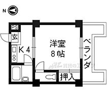 メゾンこやま南棟 407 ｜ 京都府京都市右京区梅津北浦町（賃貸マンション1K・4階・24.30㎡） その2